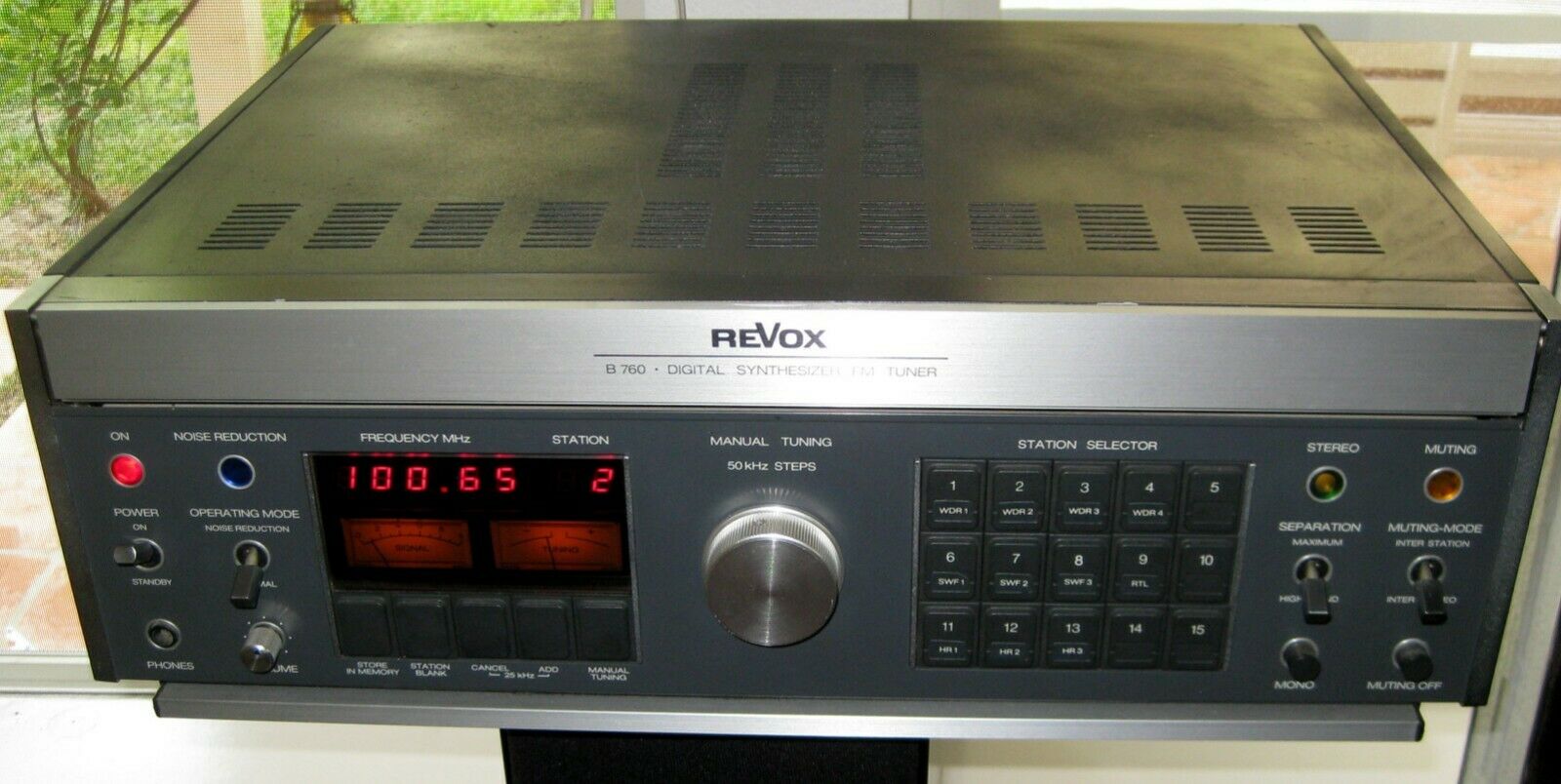 REVOX  B760 Tuner Working REQUIRES TUNEUP Sold AS IS READ DISCLOSURE
